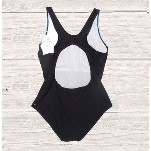 Swim - NWT BLACK/ BLUE RACER BACK SWIM SUIT Swim - NWT BLACK/ BLUE RACER BACK SWIM SUIT